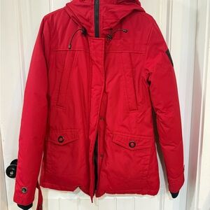 Ecko Unlimited Red and Black Puffer Jacket